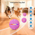Hot Pink Mini — interactive dog ball, 3 modes, waterproof, touch activated