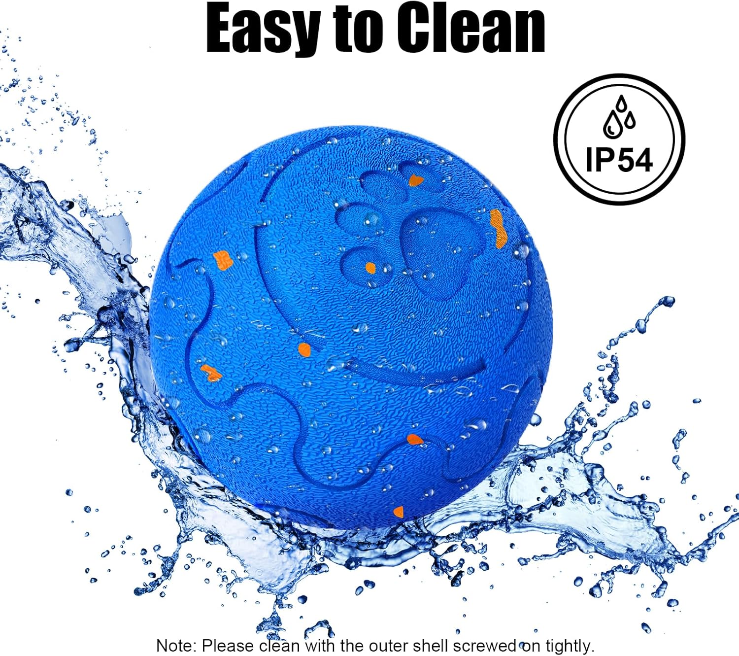 Royal Blue Pro — easy to clean, IP54 waterproof E-TPU ball