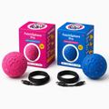 FetchSphere Pro 2-Pack: Royal Blue and Hot Pink Pro smart dog balls with boxes