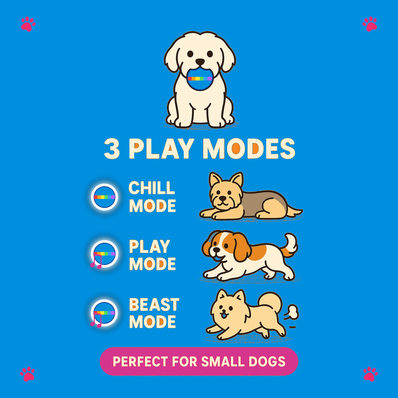 Royal Blue Mini — 3 play modes