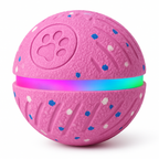 FetchSphere Mini Hot Pink — RGB LED ring at the equator with rainbow glow