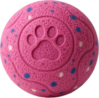 Hot Pink Pro, solo studio shot of the FetchSphere smart interactive dog ball