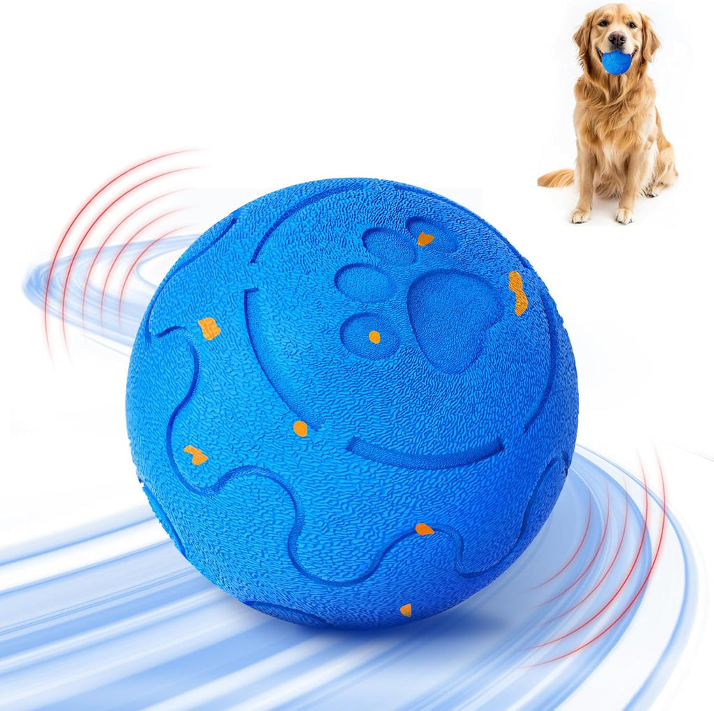 Royal Blue Pro — smart interactive dog ball, golden retriever loves the blue ball