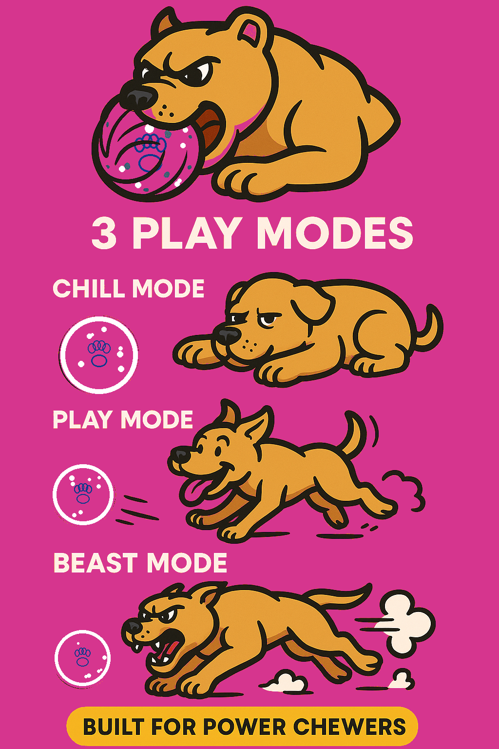 Hot Pink Pro — 3 play modes